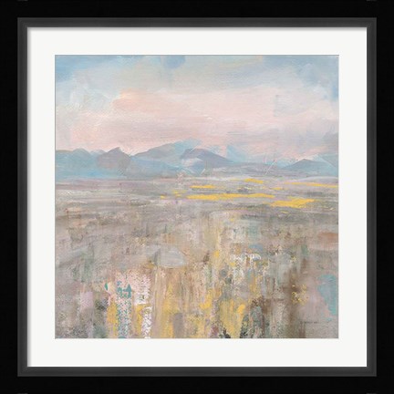 Framed Distant Mountains Print