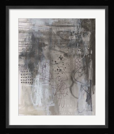 Framed Gray Matter I Print