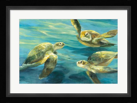 Framed Sea Turtles Print