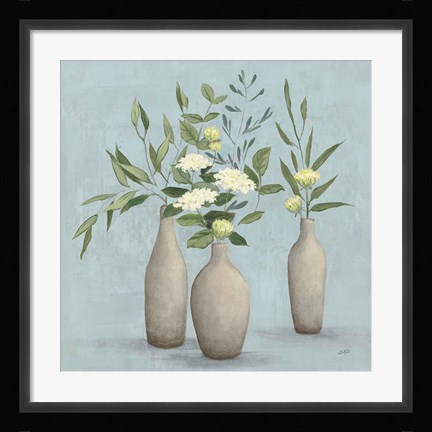 Framed Natural Bouquet I Blue Print