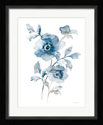 Framed Blues of Summer II Print