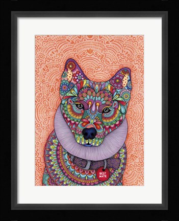 Framed My Favourite Husky Print