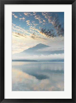 Framed Gravedona Harbor Sunrise #2 Print
