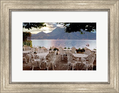 Framed Lake Caffe #5 Print