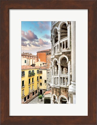 Framed Scala Contarini del Bovolo #2 Print