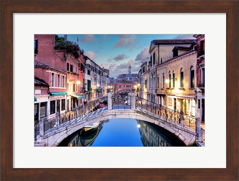 Framed Venetian Canale #15 Print