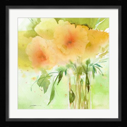 Framed Verdant Bouquet Print