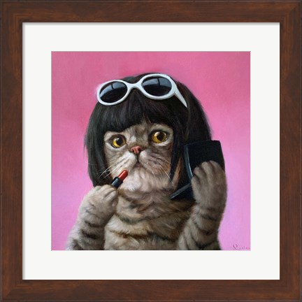 Framed Bob Cat Print