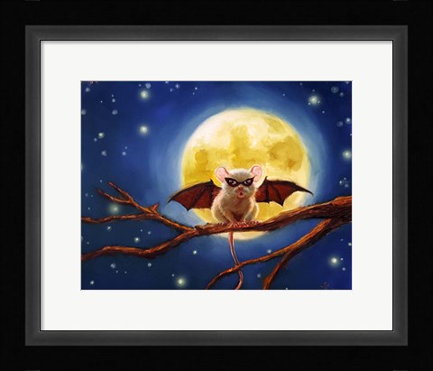 Framed Fledemaus Print