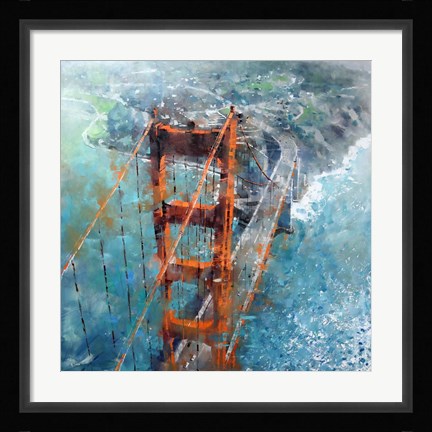 Framed Over Golden Gate Print