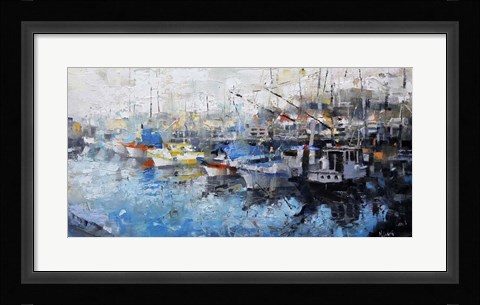 Framed San Francisco Wharf Print