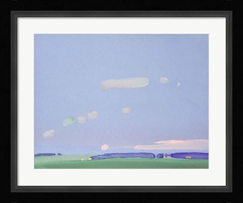 Framed Evening Clouds Print