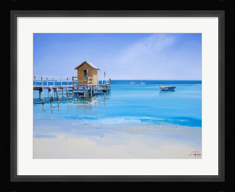 Framed Yellow Shed Print