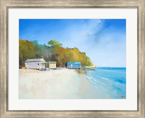 Framed Walk on Shelly Beach Print