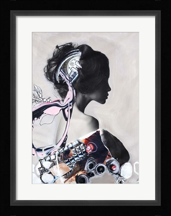 Framed Pink Fluence 1 Print