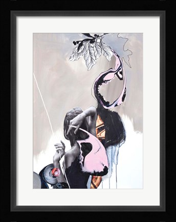 Framed Pink Fluence 2 Print