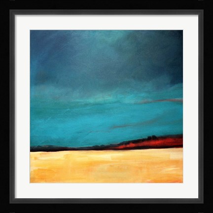 Framed Waiting For The Rain Print