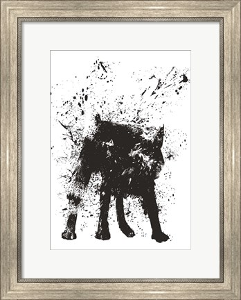 Framed Wet Dog Print