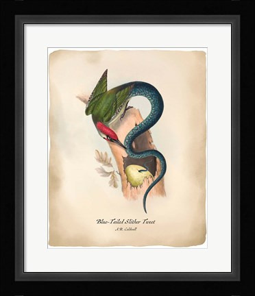 Framed Slithertweet Print
