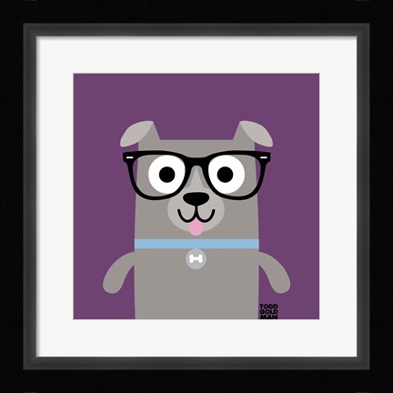 Framed Bow Wow Pitt Bull Print