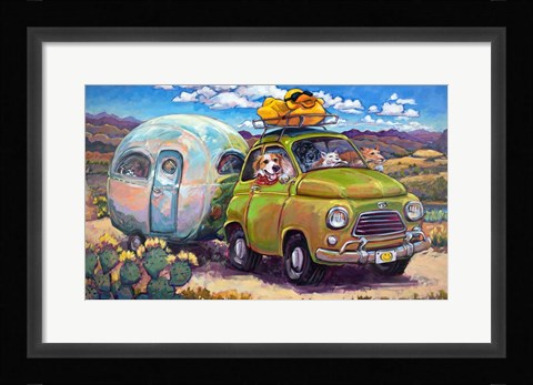 Framed Duck and Cover Print