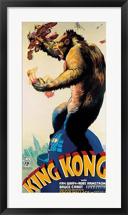 Framed King Kong - Profile Print