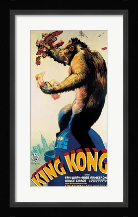 Framed King Kong - Profile Print