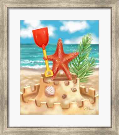 Framed Beach Friends - Starfish Print
