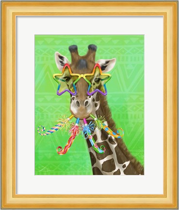 Framed Party Safari Giraffe Print