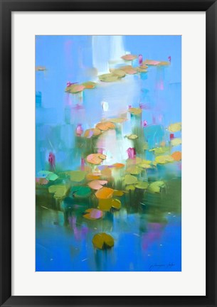 Framed Waterlilies Print