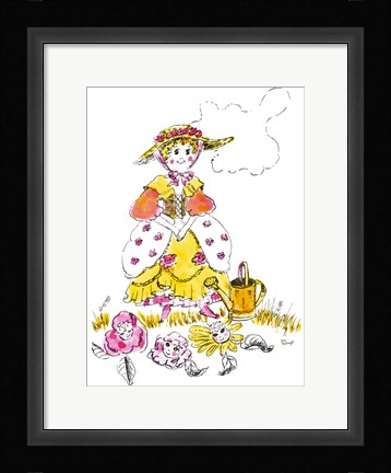 Framed Mary Mary Quite Contrary Print