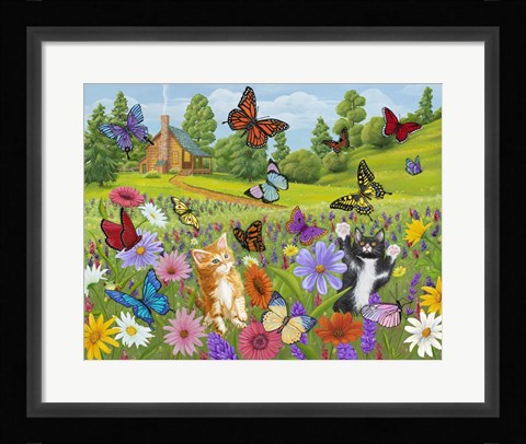 Framed Butterfly Meadow Print