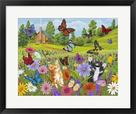 Framed Butterfly Meadow Print