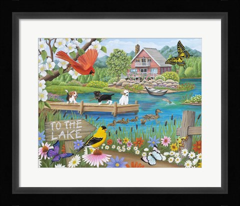 Framed To the Lake Print