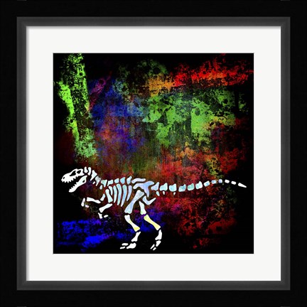 Framed Dino Bones 1 Print