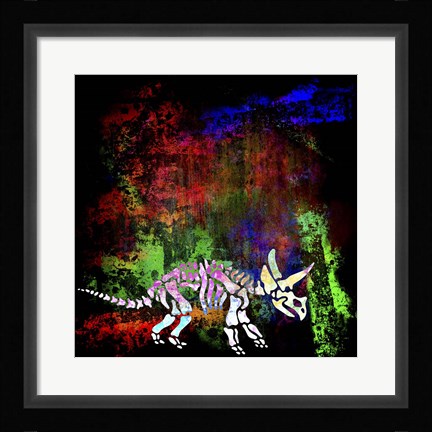 Framed Dino Bones 3 Print