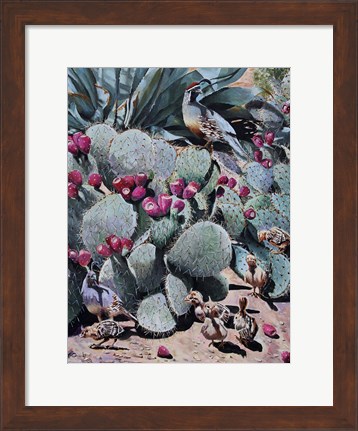 Framed Sitting on Pins and Needles Print
