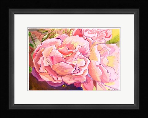 Framed Bright Pink Print