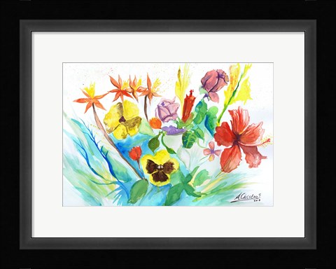 Framed Floral Print