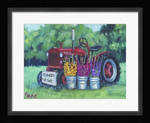 Framed Flowers for Sale Print