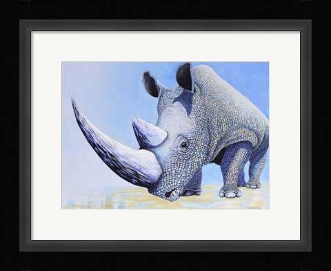 Framed Rhino Print