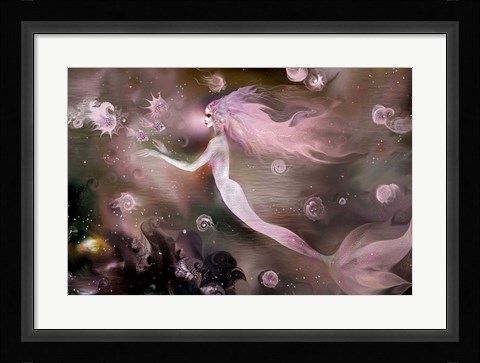 Framed Mermaid Rose Print