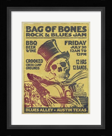 Framed Bag-O-Bones Print