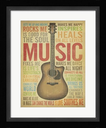 Framed Music Is Print