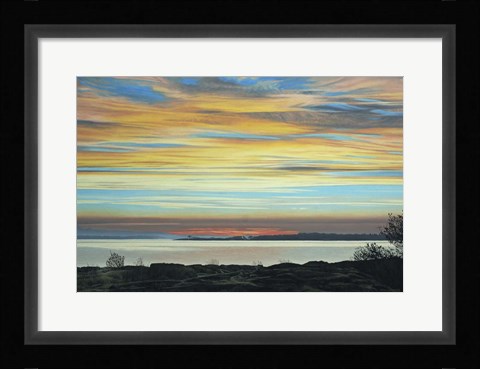 Framed Island Dawn 2 Print