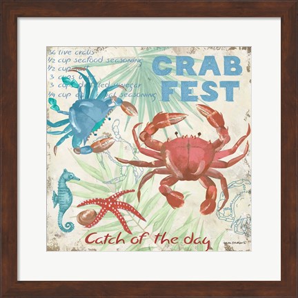 Framed Crab Fest Print