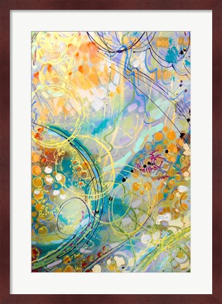 Framed Swirls II Print