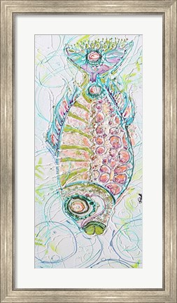 Framed Fish Circle Belly Print