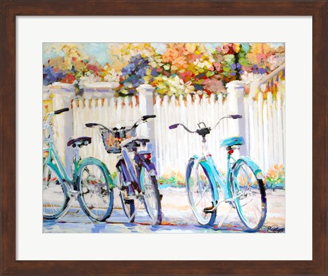 Framed Bikes Print