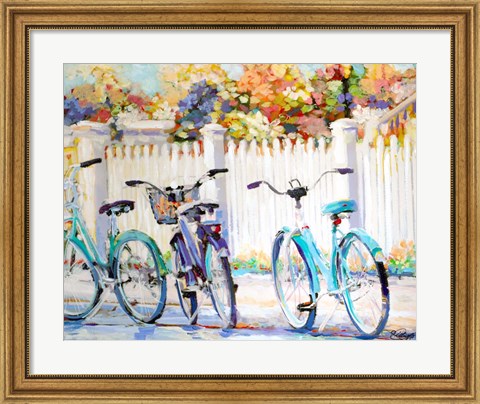 Framed Bikes Print